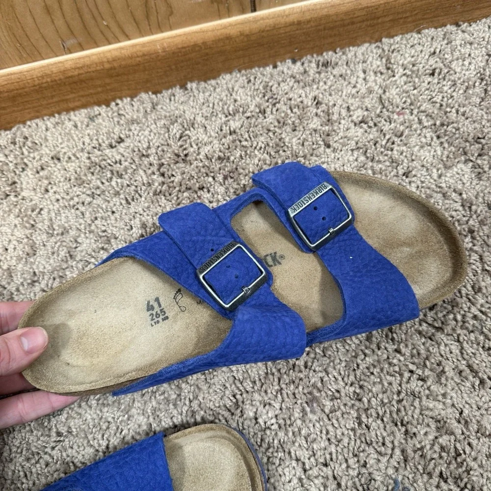 Birkenstock Arizona Desert Buck Indigo Blue Nubuck Regular 41 US 10